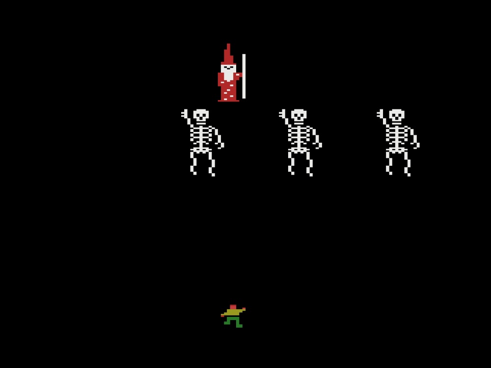 Gameplay of Sword Of Saros for Atari 2600